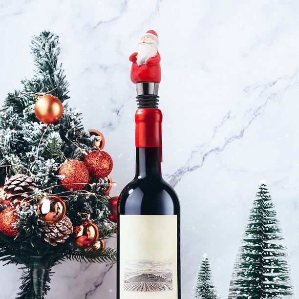 XWSHYW Aparatos de Utensilios de Cocina. Tapón de Vino Enfriador de Vino Pantalones Navideños Divertidos de Papá Noel