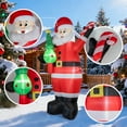 thumbnail image 4 of 7ft Christmas Inflatable Santa Claus with Candy and Christmas tree Outdoor Decor, Blow up Xmas Decorations for Yard, Built-in LED Light for Gardern Lawn Indoor Winter Holiday Party, 4 of 7