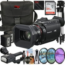 Panasonic HC-X2100 UHD 4K HDMI Lightweight Compact Camcorder with 64GB SanDisk Memory Card Case Filter Kit SV Premium Accessory Bundle