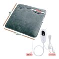 thumbnail image 4 of Graflsoa Electric Heating Foot Warmer Mat 40x40cm, 6-Level Temperature Control, 4-Timer Settings (30/60/90/120 Mins), Machine Washable, Dark Grey, US Plug 120V, Therapeutic Heating Pad, 4 of 6