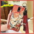 thumbnail image 2 of LYM-Phone Case For BLU View3/B140DL, Silicone Lanyard Anti-knock Protective Anti-dust Back Cover Shockproof Ring Fashion Chinese style Phone Holder Dirt-resistant Waterproof Wristband, 2 of 9