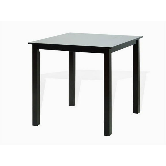 Wickerix Dining Kitchen Square Table Classic Modern Wooden, Espresso