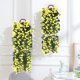 thumbnail image 1 of Decoración artificial de pared con cesta colgante - Plantas artificiales realistas de 35" en rosa y blanco para decoración de interior en la cocina y la oficina, 1 of 6