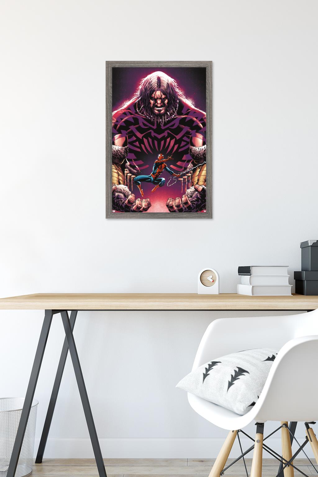 Marvel Kraven The Hunter - Amazing Spider-Man #17 Wall Poster, 14.725" x 22.375" Framed
