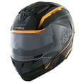 thumbnail image 3 of 1Storm Motorcycle Street Bike Modular/Flip up Dual Visor/Sun Shield Full Face Helmet HG339 Storm Tron Orange, 3 of 7