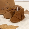thumbnail image 7 of Meckior Baby Girls Boys Boots Infant Cowboy Tassel Booties Newborn Moccasins Shoes for 3-18 Months, 7 of 7
