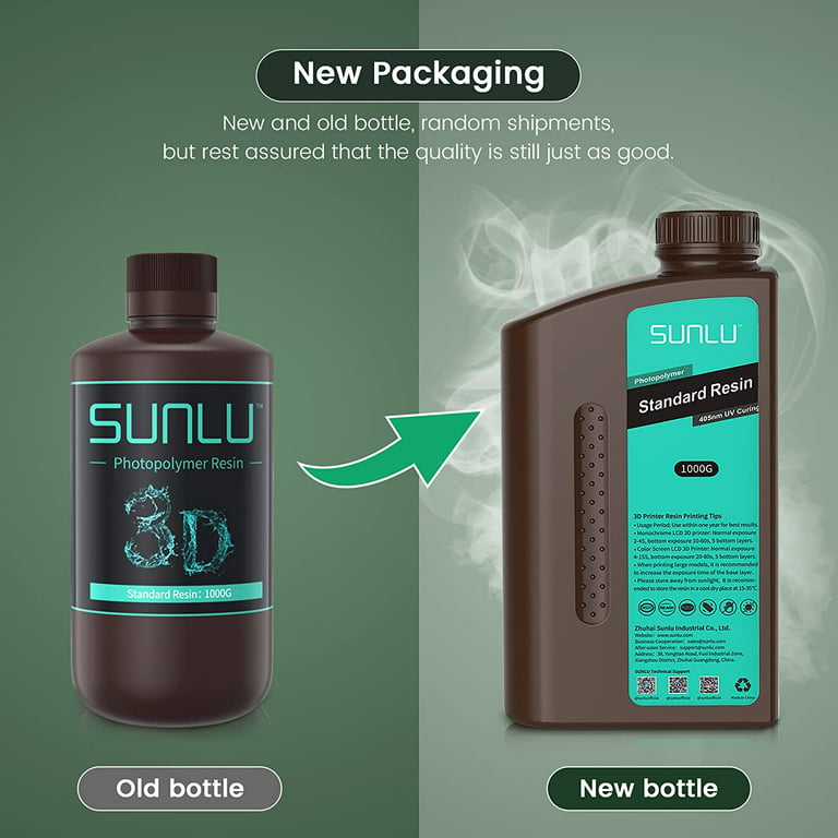 SUNLU ABS-Like Resin 10KG UV 405nm Photopolymer LCD Printer Liquid