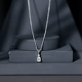 thumbnail image 5 of Rosec Jewels Lab Grown Diamond Teardrop Pendant Necklace, with Chain ( EF-VS Quality), 10K White Gold, 5 of 7