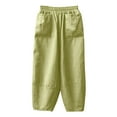thumbnail image 4 of Womans Pants Wide Leg Straight Baggy Green Pants Women Casual Comfy Pants Trendy Womens Pants, 4 of 5