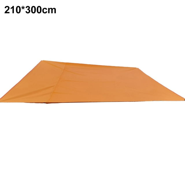 Rectangle Voile d'Ombrage Extérieur Imperméable Auvents de Terrasse Camping Cabane Orange