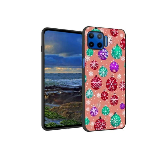 Christmas-Snow-96 Phone Case, Degined for Moto One 5G Case Men Women, Flexible Silicone Shockproof Case for Moto One 5G