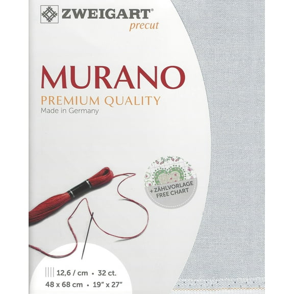 Precut Zweigart Murano 32 count Pearl Gray 3984/705