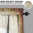 thumbnail image 3 of Fat Chef Kitchen Curtains Valances and Tiers Set for Windows, Vintage Bathroom Window Curtain Valance 2 Piece Sets,Kitchen Decor for Living Room,27.5"x39", 3 of 4
