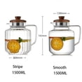 thumbnail image 3 of Er na 1500ml Large Capacity Glass Teapot Handmade Craft Heat Resistant Glass Pot Lemon Tea Water Kettle Home Kitchen Accessories, 3 of 18
