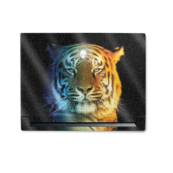 High-Gloss Glitter Wrap Kit for Alienware M18 R1 2023 - Tri-Color Tiger Design - Durable & Easy to Apply - Change Styles - Made in USA