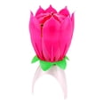 thumbnail image 2 of Candles Double Flower Open Birthday Cake Flat Candle Light Decoration, 2 of 9