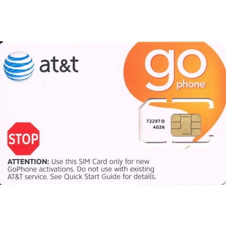 ATT Wireless GO Phone SIM Card 3G 2G / Edge | Walmart Canada