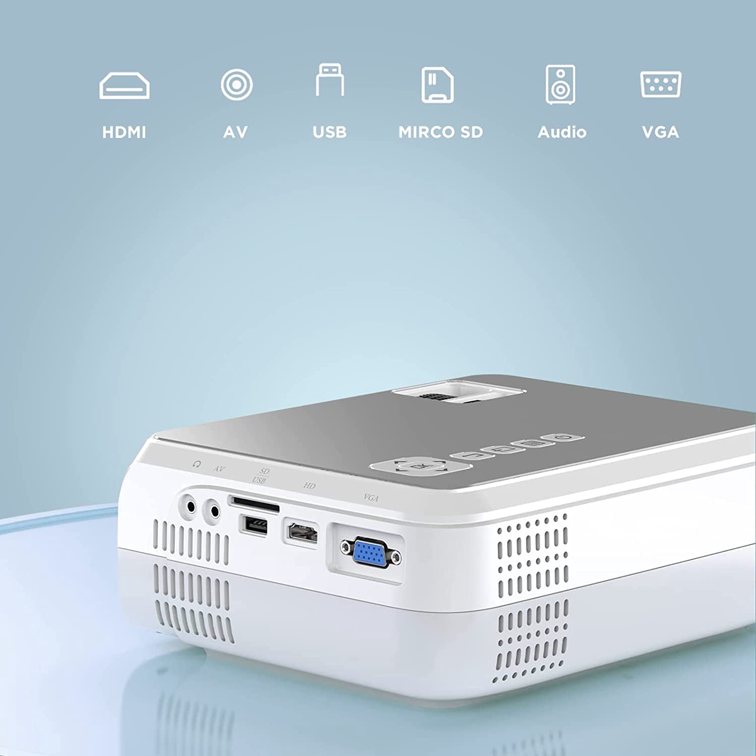 Buy Bomaker WiFi Projector for Home 