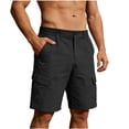 thumbnail image 5 of Men's Quick Dry Cargo Shorts 9" Inseam Outdoor Performance Short Pants with Multi 6 Pockets, Lightweight Breathable Utility Workwear for Summer Travel, 5 of 9
