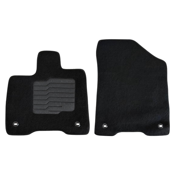 Carpet Floor Mats for 2021 to 2026 Toyota Sienna, Driver and Passenger Only, Black - ecoMats