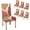 Pattern, variant on Christmas Snowflake Red Dining Room Chair Covers Slipcovers Set of 6 Stretch Parson Chair Slipcover Removable Washable Chair Protector for Home/Restaurant/Banquet