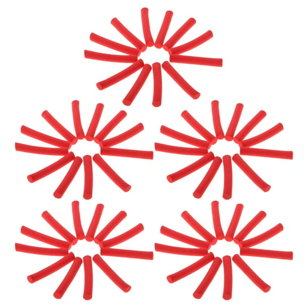 Flotador del cilindro Cola 60PC aparejo Zig de atado de Moscas rojo Palos de espuma de pesca de carpa
