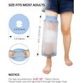 thumbnail image 5 of Housse de Genou Imperméable pour Douche Adulte après Chirurgie, Housse de Douche Imperméable pour Remplacement de Genou Blessure Brûlures Cassées, Douce Extensible Réutilisable, 5 of 5