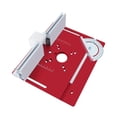 thumbnail image 4 of GROWTH TANK Aluminum Alloy Router Table Insert Plate Wood Milling for Decoration Workers Red, 4 of 9