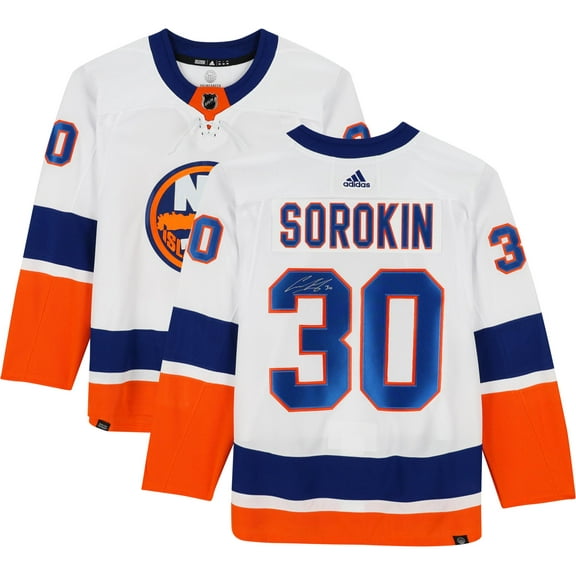Ilya Sorokin New York Islanders Autographed White Adidas Authentic Jersey - Fanatics Authentic Certified