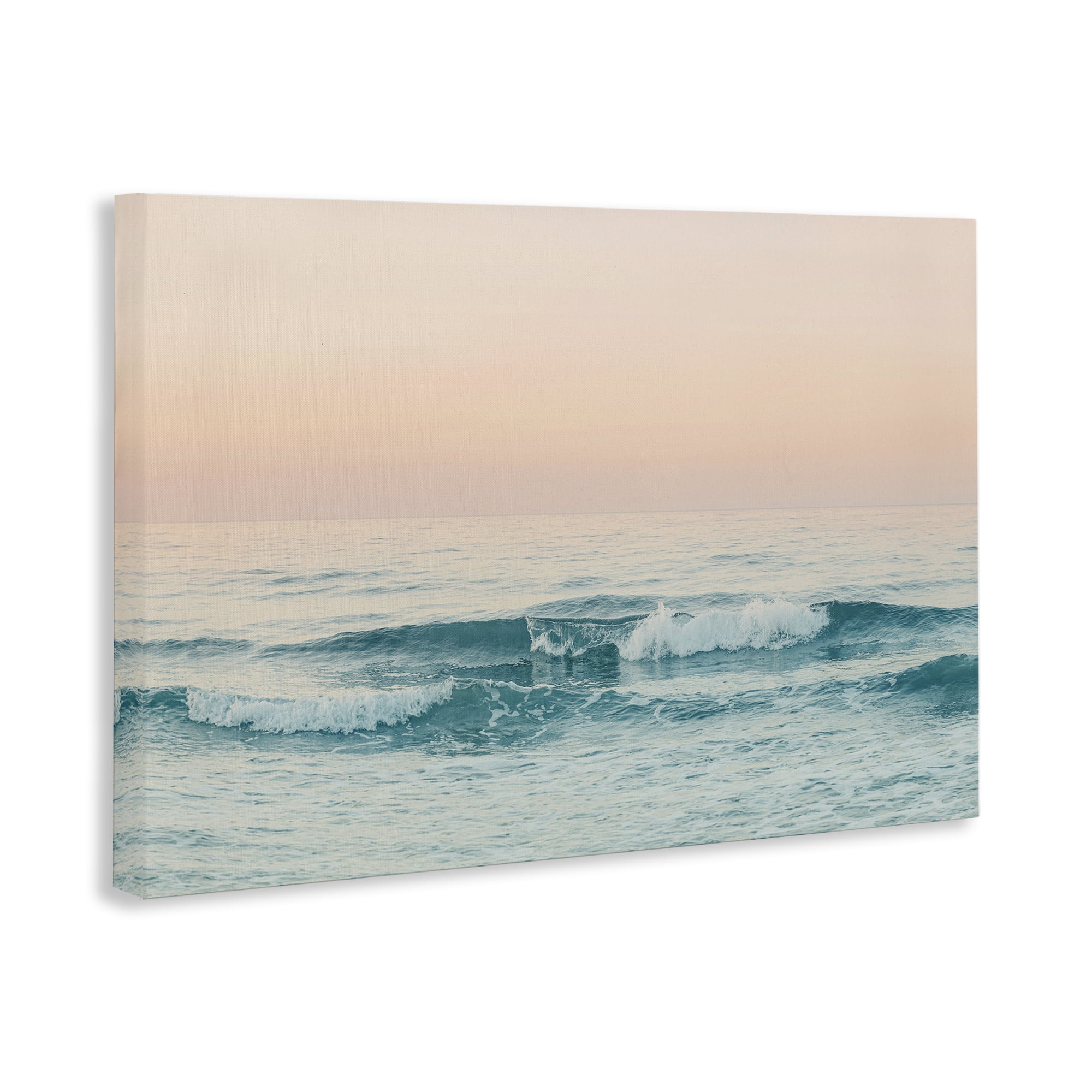 Stupell Industries Greece Ocean Waves Nautical & Beach Photography Wrapped Canvas Art Print Wall Art, 36 x 24