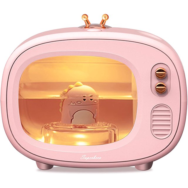 Humidificadores ultrasónicos de animales de niebla fría, luces LED nocturnas, Mini humidificador USB, recarga ultrasónica,silencioso, inalámbrico, carga USB para dormitorio(rosa) XianweiShao 8390615109734