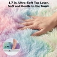 thumbnail image 4 of Lalado 8ft x 10ft Shag Area Rug, Soft Fluffy Indoor Tie-Dye Area Rugs for Living Room Bedroom Decor Carpet, Rainbow Pink, 4 of 9