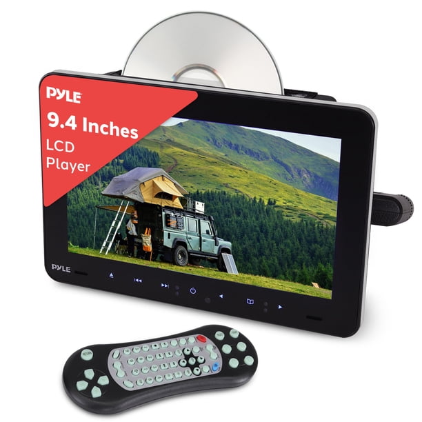 Reproductor de discos multimedia Pyle de 9,4 pulgadas con soporte para reposacabezas de vehículos