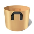 thumbnail image 1 of Tela no tejida Planta de patata Cultivar Pot Jardín Invernadero Bolsa de invernadero Transpirable Hierba Fruta Plantador Jardinería Contenedor 25 cm Diámetro marrón Inevent HA011422-03, 1 of 7