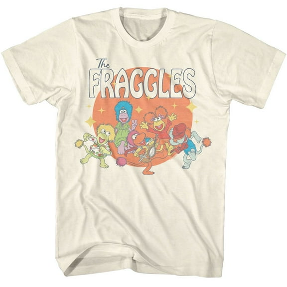 Fraggle Rock The Fraggles Circle Natural Adult T-Shirt 2Xl