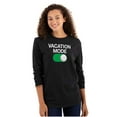 thumbnail image 3 of Vacation Mode On Summer Vacay Vibes Plus Size Long Sleeve Graphic Tee Shirt Brisco Brands 2X, 3 of 5