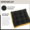 thumbnail image 3 of Tromlycs Floor Pillow Seating Cushions for Adults Sitting Large Square Pillow Gel Memory Foam 20 x 20 x 4 Inch Yellow Set of 2, 3 of 7