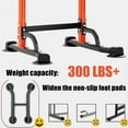 thumbnail image 3 of PROHIKER Power Tower Dip Station, Pull Up Bar Stand Power Rack with Backrest, Height Adjustable Strength Training Equipment for Fitness Home Workout, Orange, 3 of 8