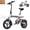 White, variant on FLYRUN 14" Folding Electric Bike for Adults, 500W Peak Motor, 36V 280.8Wh Battery, 20MPH,Mini Ebike, LCD Display, UL2849
