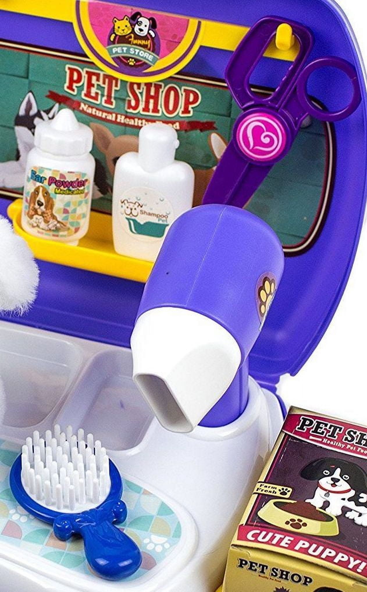 Puppy Pals Portable Puppy Dog Carrier Play Set - Purple