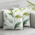 thumbnail image 3 of nygtbtfer Pillow Covers Eucalyptus Leaf Print Throw Pillow Set of 2 Welcome Pillowcase for Bedroom Sofa Home Decoration White, 3 of 7