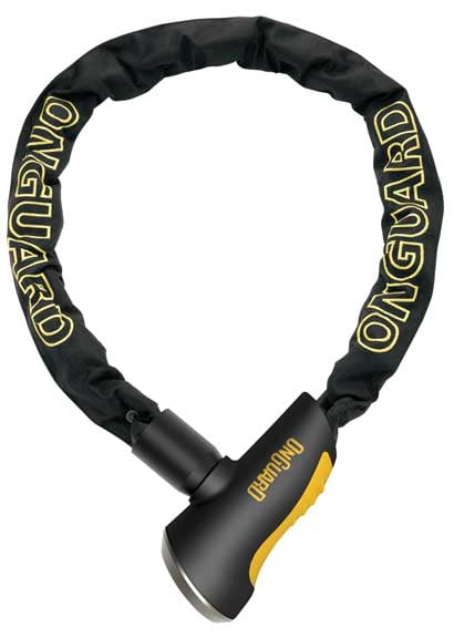 Onguard 496076 120 cm x 6 mm Mastiff Combo Lock, Black & Yellow