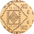 thumbnail image 1 of Ahgly Company Indoor Round Solid Brown Modern Area Rugs, 8' Round, 1 of 4