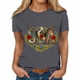 thumbnail image 4 of Vetsdori Patriotic Shirts for Women USA Years Anniversary Summer Pullover Red White and Blue Fourth of July Short Sleeve Independence Day,Casual Graphic Womens Shirts Fashion, 4 of 5