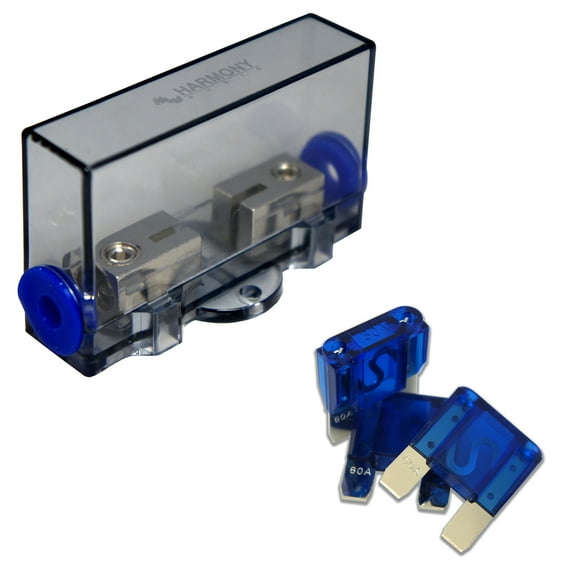 Harmony Audio HA-MAXIFH Car - Boat Marine Stereo MAXI Fuseholder & 60 Amp Fuses