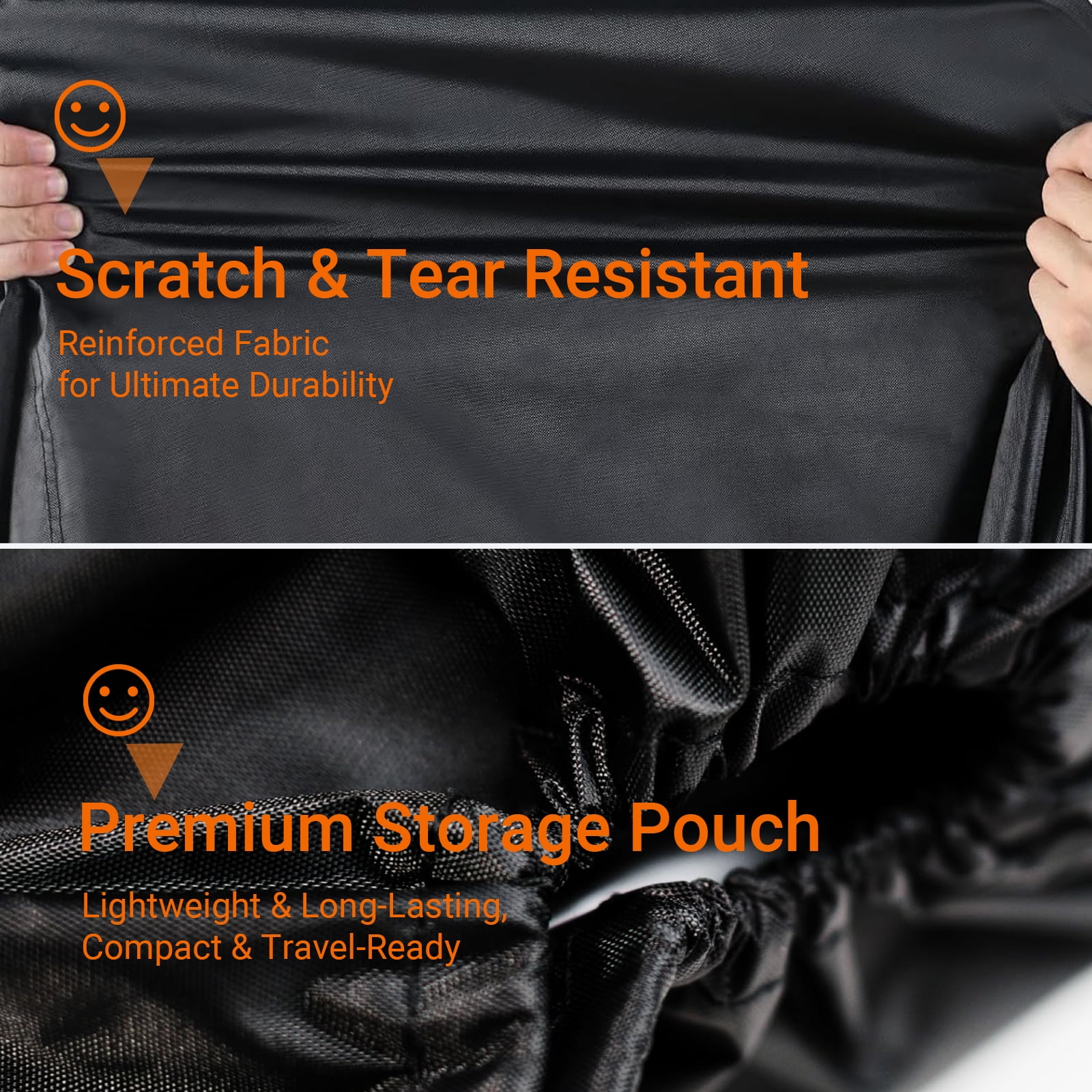 Motorcycle Cover Waterproof Outdoor Universal Heavy Duty Weather Durable Quality Waterproof Sun Outdoor Protection Scooter Shelter Tear Proof Fits up to 104" Motorcycles Bike Vehicle