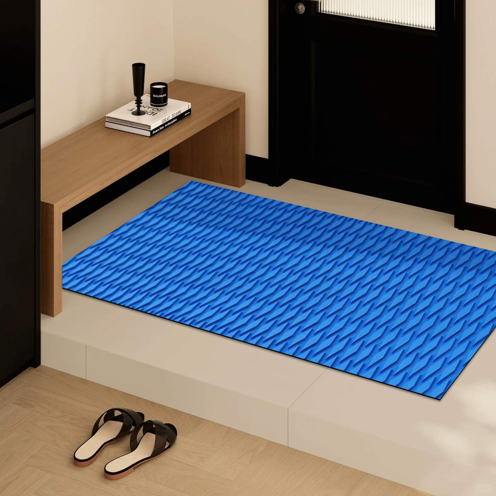 FHBVT Multi-Color EVA Surfboard Slip Mat Non-Slip Water Resistant Wear Resistant Cuttable Self-Adhesive Yacht Deck Pad for Boat Kayak Swimming Pool Golf Cart RV Flooring Protection Tool