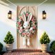 thumbnail image 4 of Cortina de puerta de Pascua, ideal para fiestas grandes, decoración de paredes de habitaciones y jardines, fondo para decoración navideña, 4 of 6