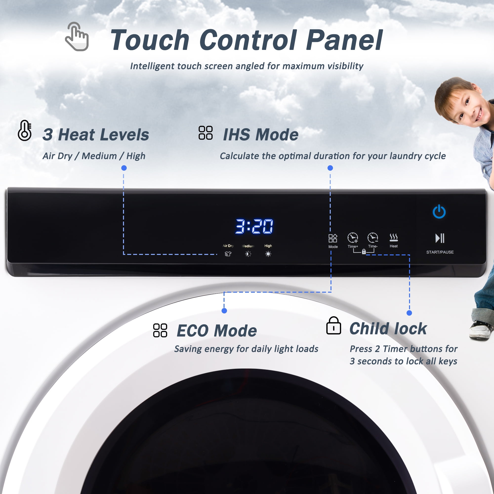 Wholesale electric clothes dryer with multifunction Products to Dry Clothes  Easily –