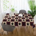 thumbnail image 3 of Yayeee Tablecloths 60" x 120" Rectangle Wrinkle Resistant Party Table Cover, Checkered Stars Pattern, 3 of 8